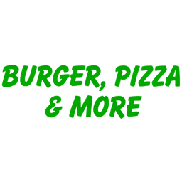 Burger, Pizza & More logo.